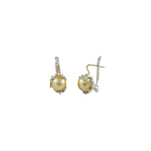 Australian Golden South Sea Pearl Earrings