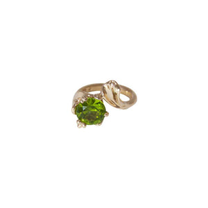 Peridot “Lily” rose gold ring