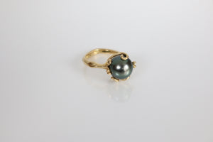 Tahitian Black Pearl ring