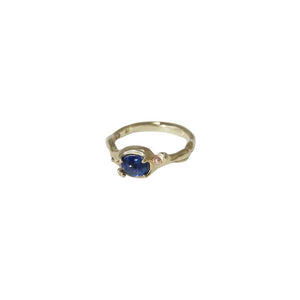 Natural Sapphire Gold Ring